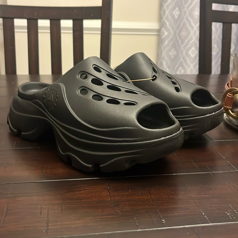 Adidas Stella McCartney aSMC Clogs Sandals Shoes black GW2050 Women’s Size 10
